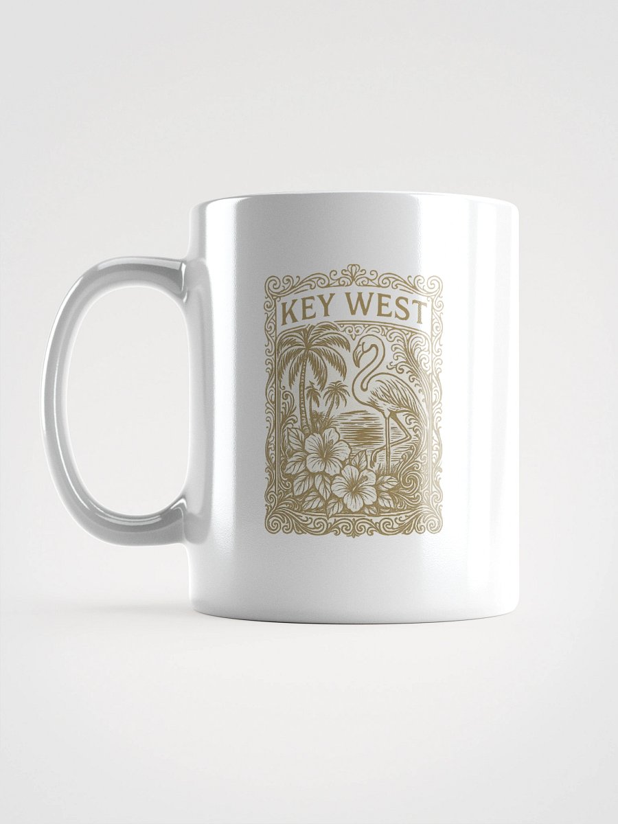 Key West Ceramic Mug with Flamingo and Hibiscus product image (6)