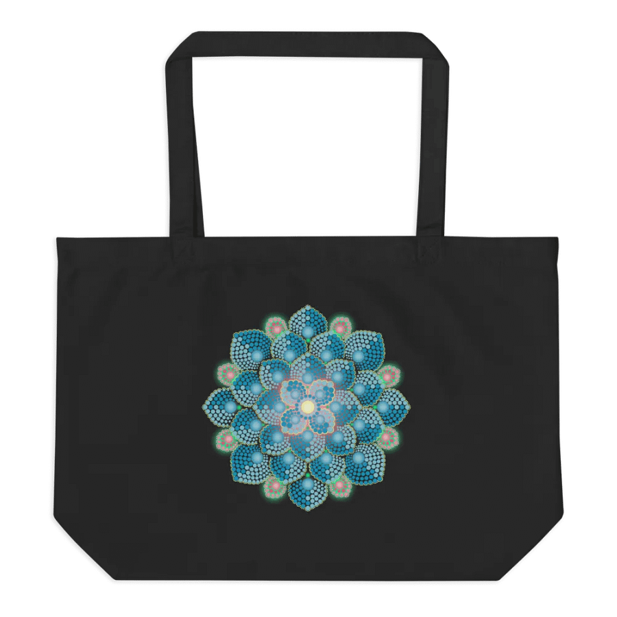 Summer Rain Mandala Organic Cotton Tote product image (3)