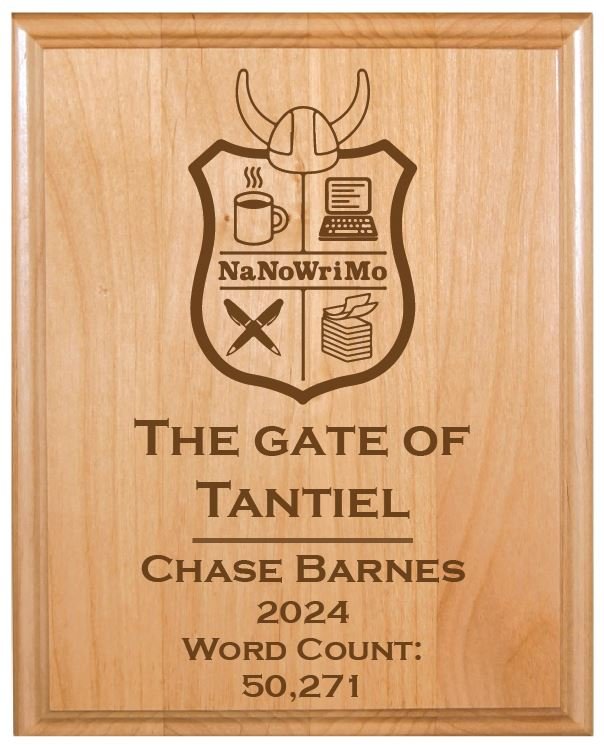Custom NaNoWriMo Commemorative Plaque product image (1)