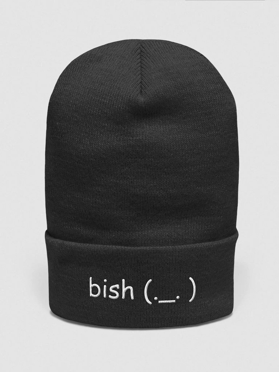 bish (._. ) Yupoong Cuffed Beanie (Dark) product image (4)