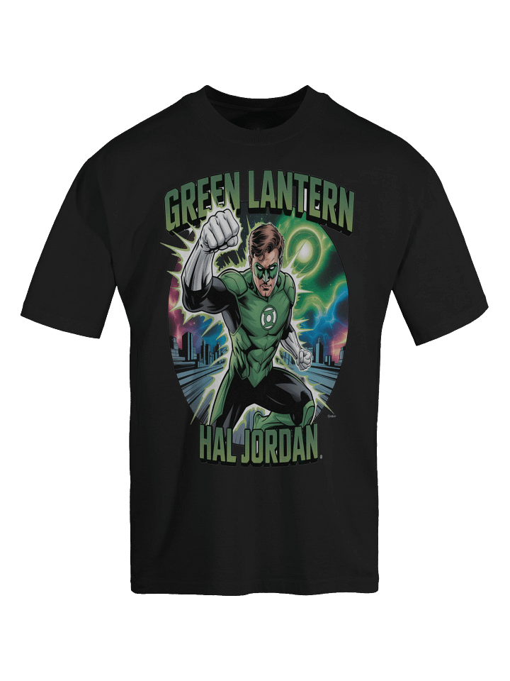 Willpower Surge: Hal Jordan Green Lantern Oversized Faded T-Shirt product image (1)