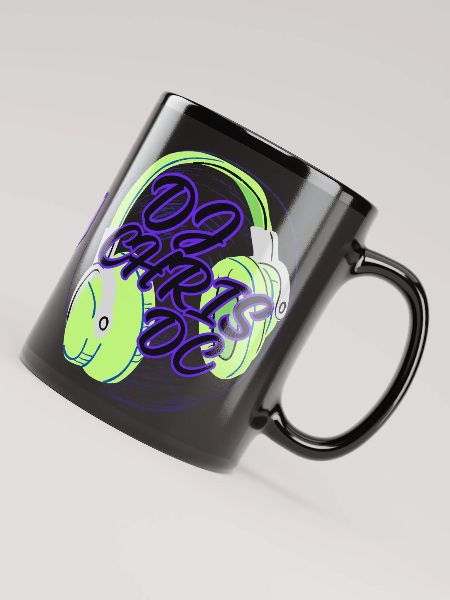 Black Mug With Lime Green Graphic product image (4)
