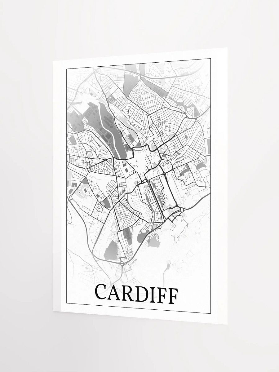 Cardiff, Wales, city map print product image (7)