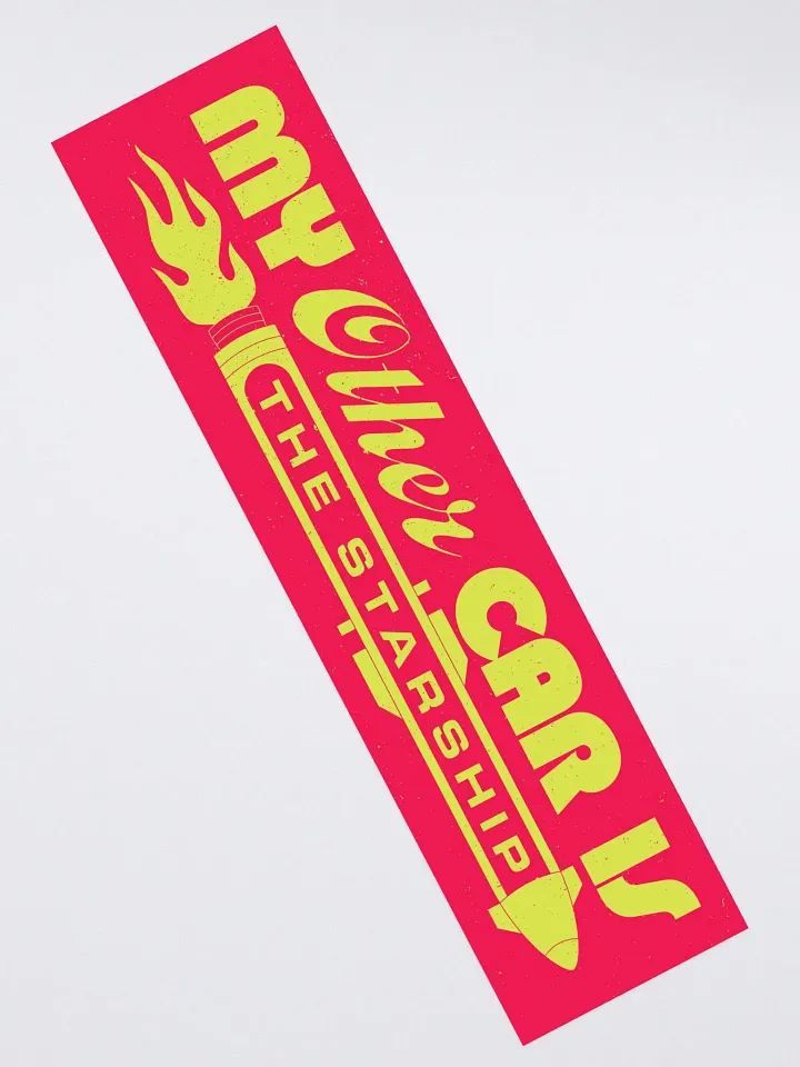 My Other Car is The Starship Kiss Cut Bumper Sticker product image (2)