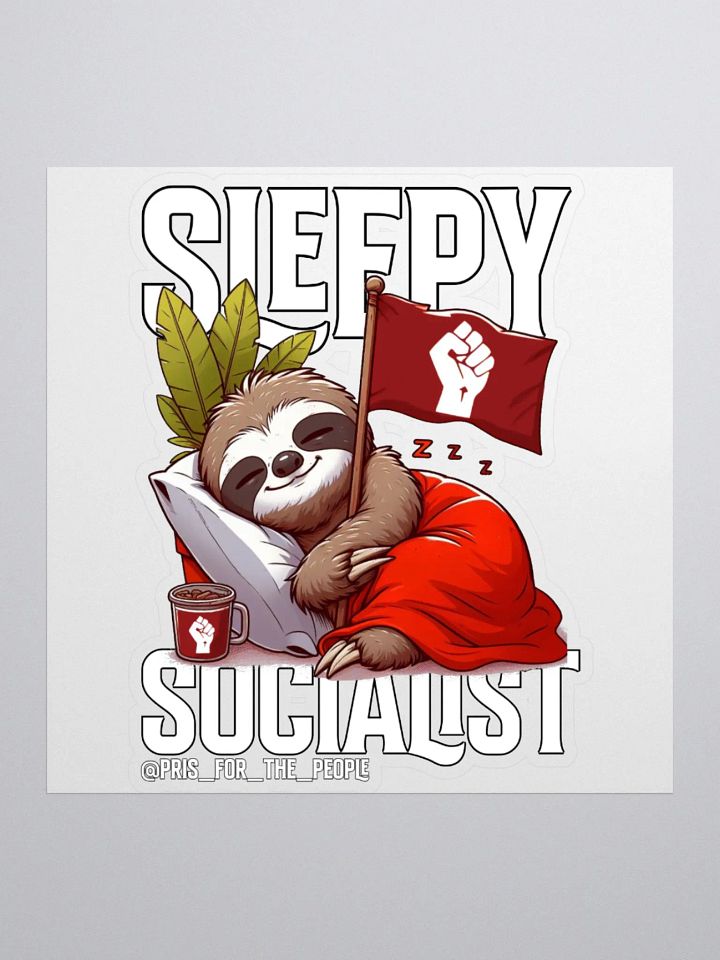 Pris - Sleepy Socialist Sticker product image (2)