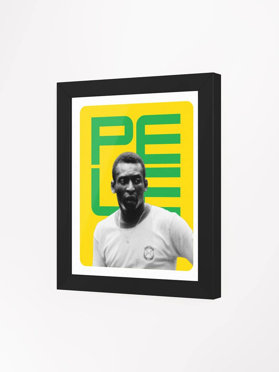 Pele BW Brazil Name Art Framed Print product image (4)