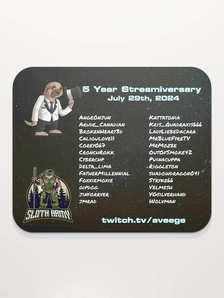 5yr Streamiversary Mousepad product image (2)