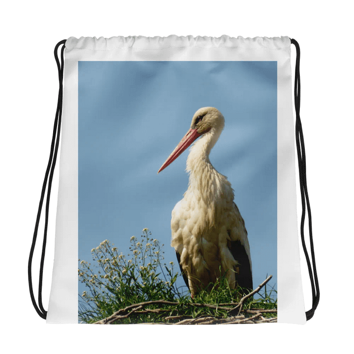 The white stork - Drawstring Bag product image (1)