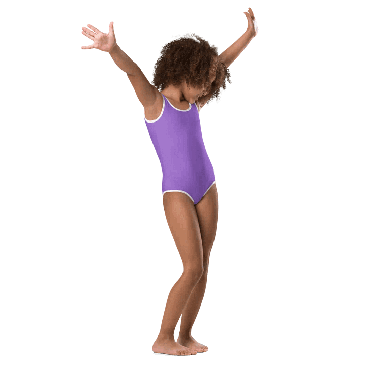 Kids Plain Color Amethyst Swimsuit product image (1)