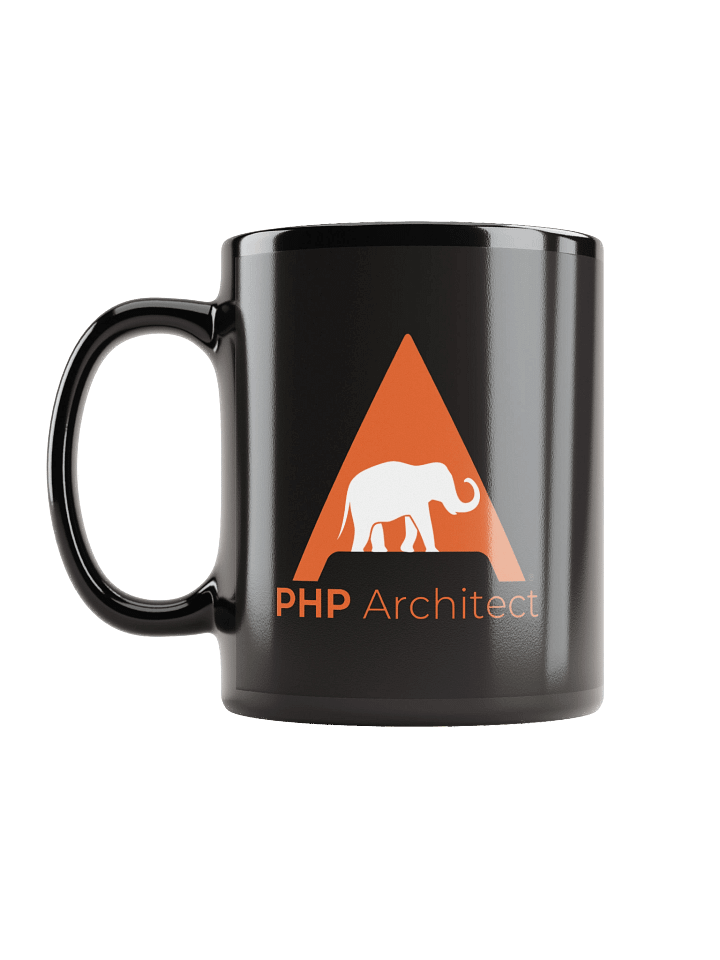 PHP Arch Logo Black Coffee Mug (Right Handed) product image (1)