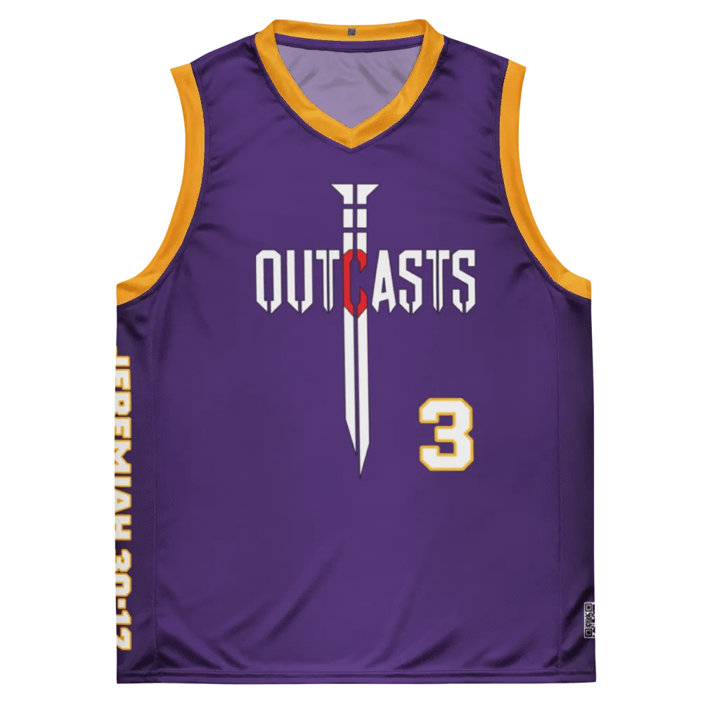 Outcasts Basketball Jersey Purple/Gold product image (5)