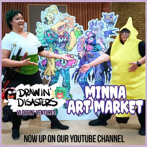 NEW DRAWIN’ DISASTERS SUB SERIES: VLOGGIN’ VENTURES IS NOW ON YOUTUBE! Go check out our vlog from Minna Art Market, drop a su...