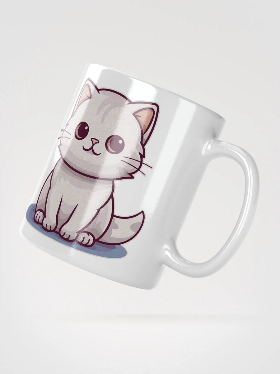 Whimsical White Cat Mug product image (3)