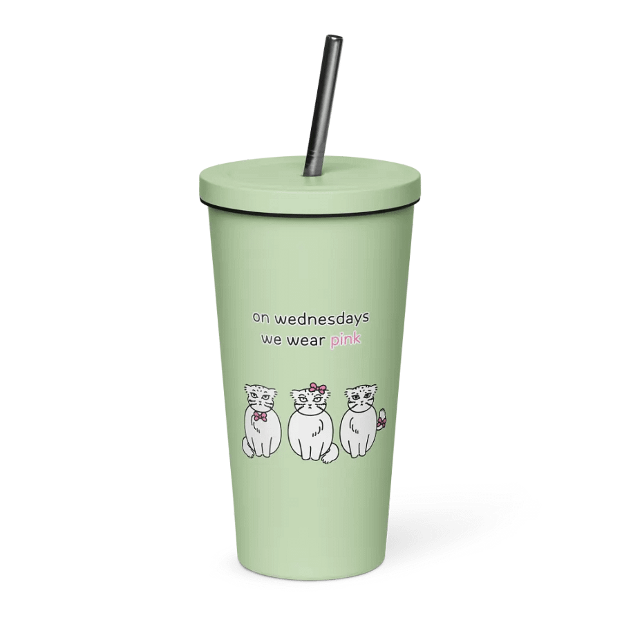 Pink Wednesdays Manul - Insulated Tumbler product image (3)