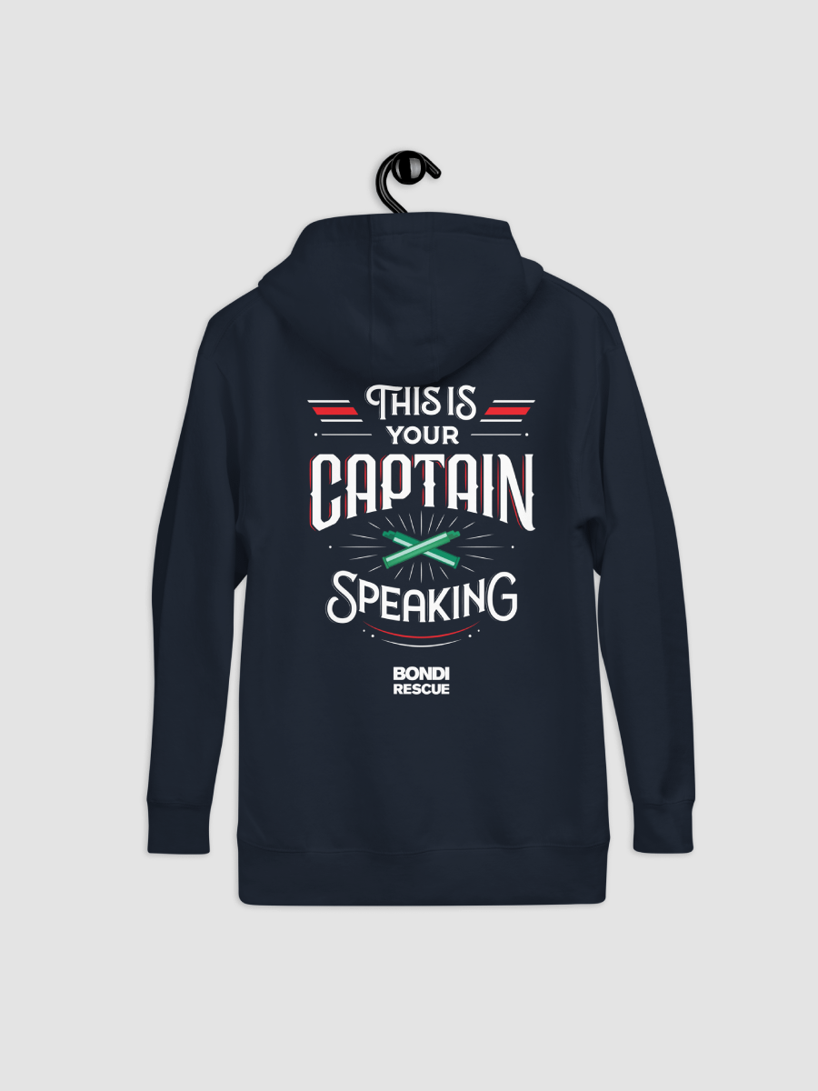 Bondi Rescue Captain Speaking Unisex Hoodie product image (7)