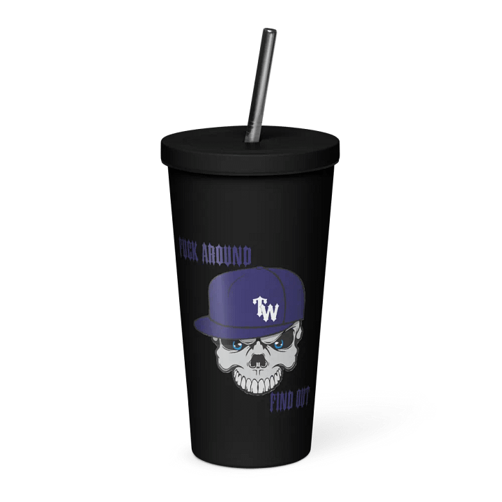 TW FAFO Skull Insulated Tumbler product image (1)