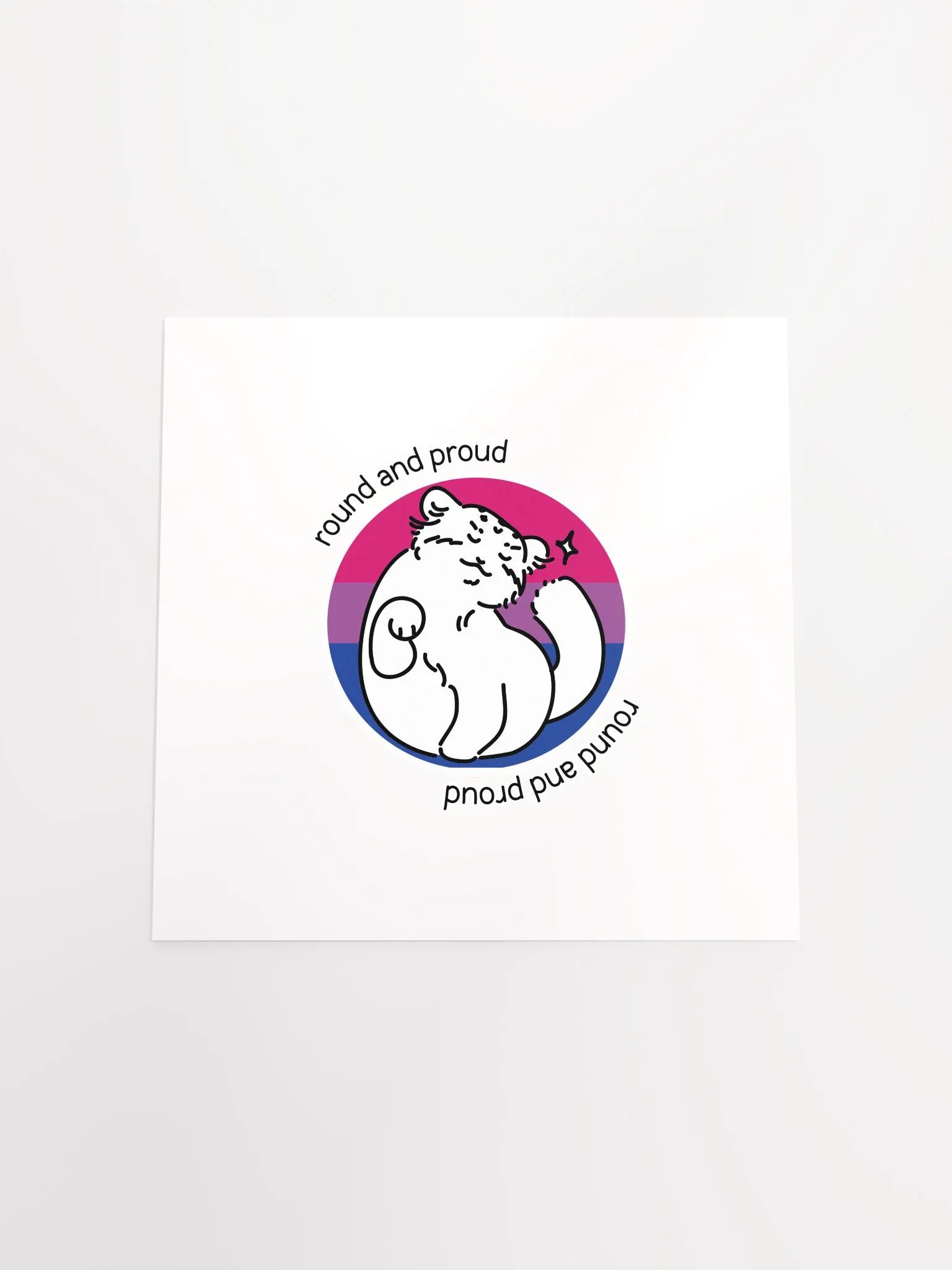 Round and Proud Manul Bisexual Version - Matte Poster product image (4)