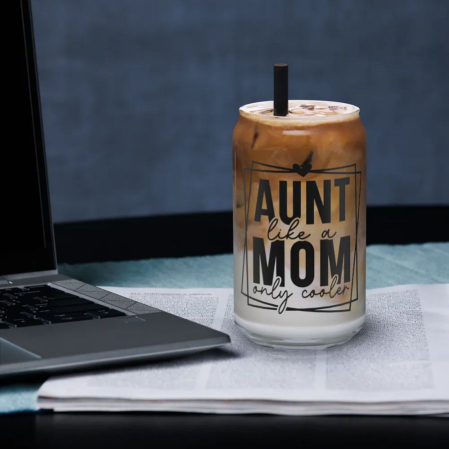 'AUNT like a MOM only cooler' Glass product image (4)