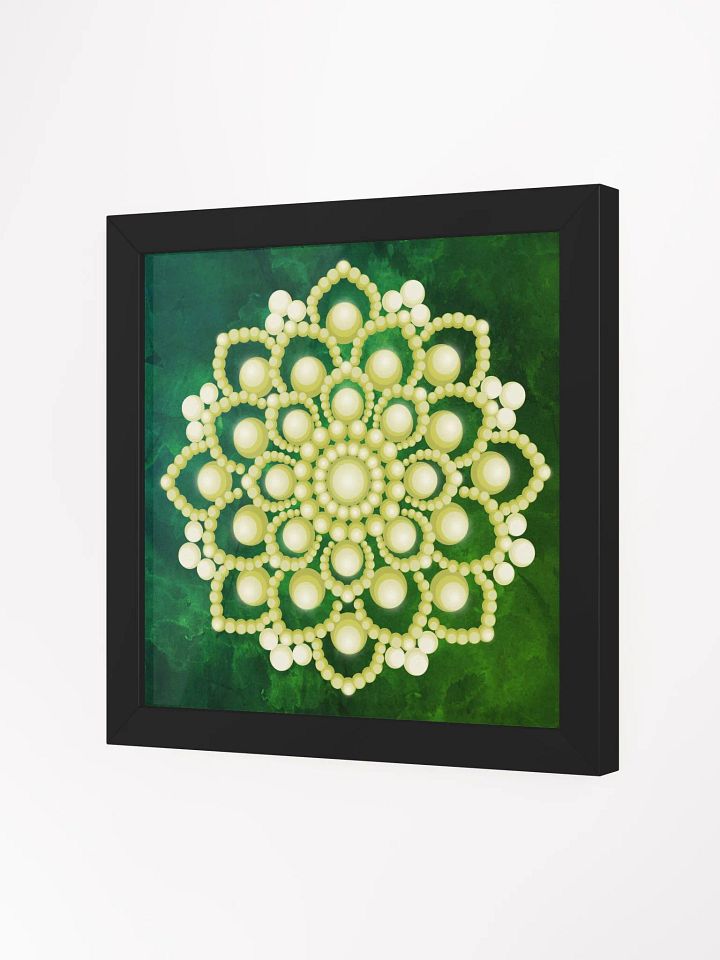 Yellow Flower Mandala Framed High-Quality Matte Poster product image (2)
