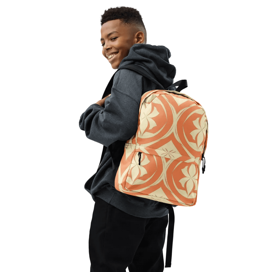 Ornate Peach All-Over Backpack product image (7)