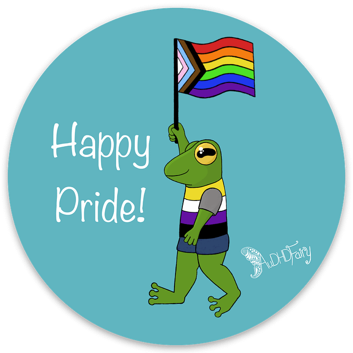 Pride Frog Sticker product image (1)