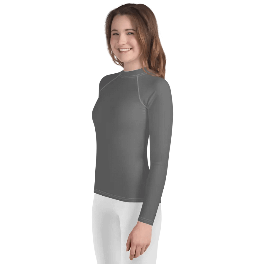 Don't Say I Wish Say I Will - Grey - Youth Rash Guard product image (4)