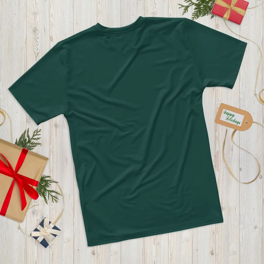 Plain Dark Green Soft Summer Men's Crewneck Polyester Heavyweight Premium T-Shirt by Treasure Pie product image (12)