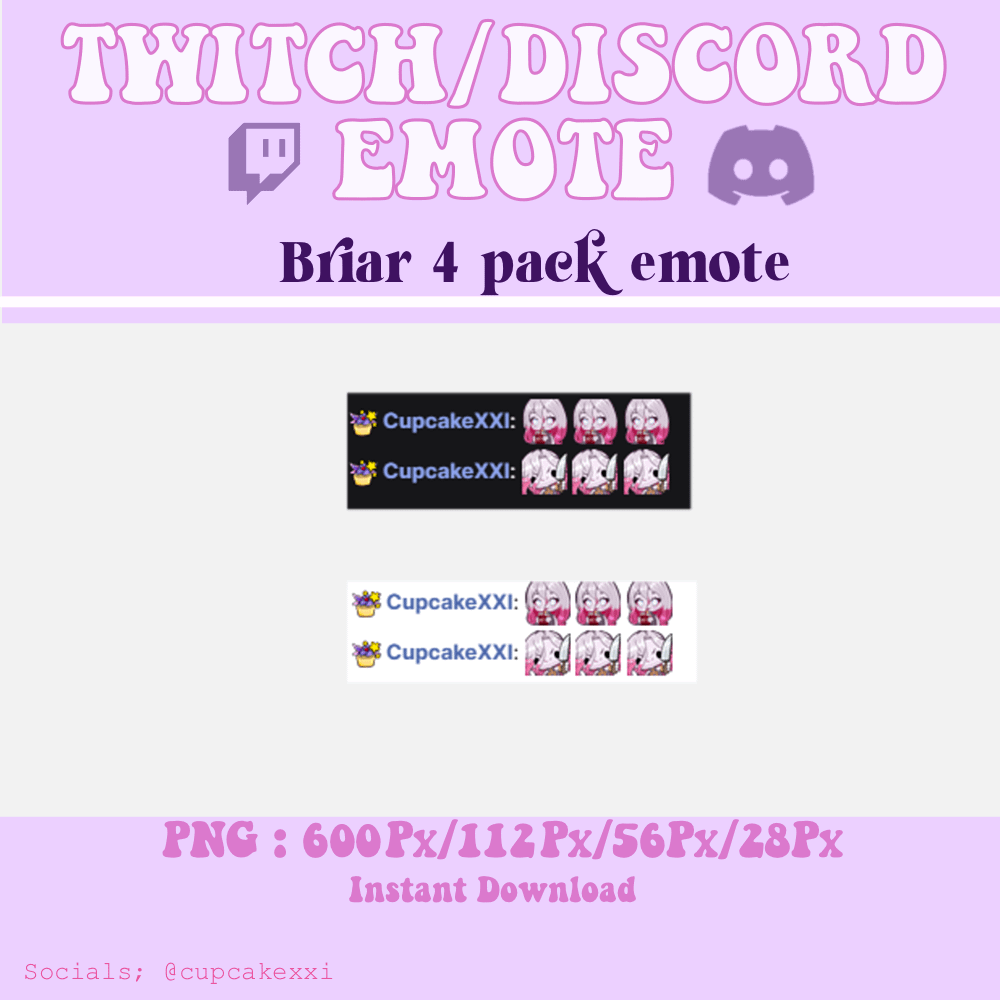 Briar 4 emotes pack | LoL emote | Twitch & Discord product image (2)
