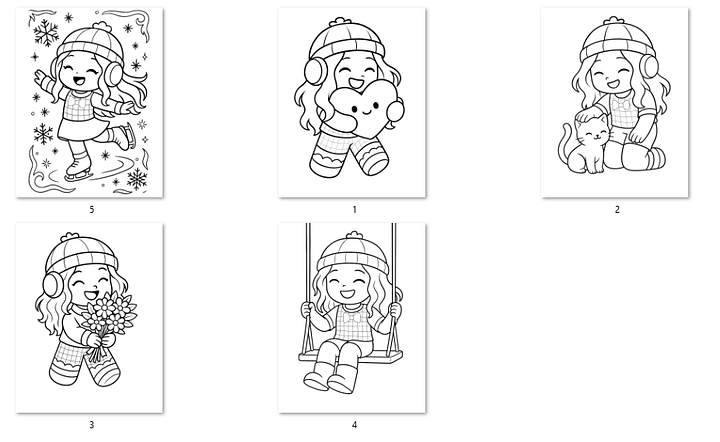 5 Aviella coloring pages - Free product image (1)