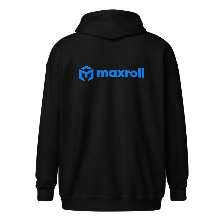 Maxroll Embroidered Zip Hoodie product image (1)