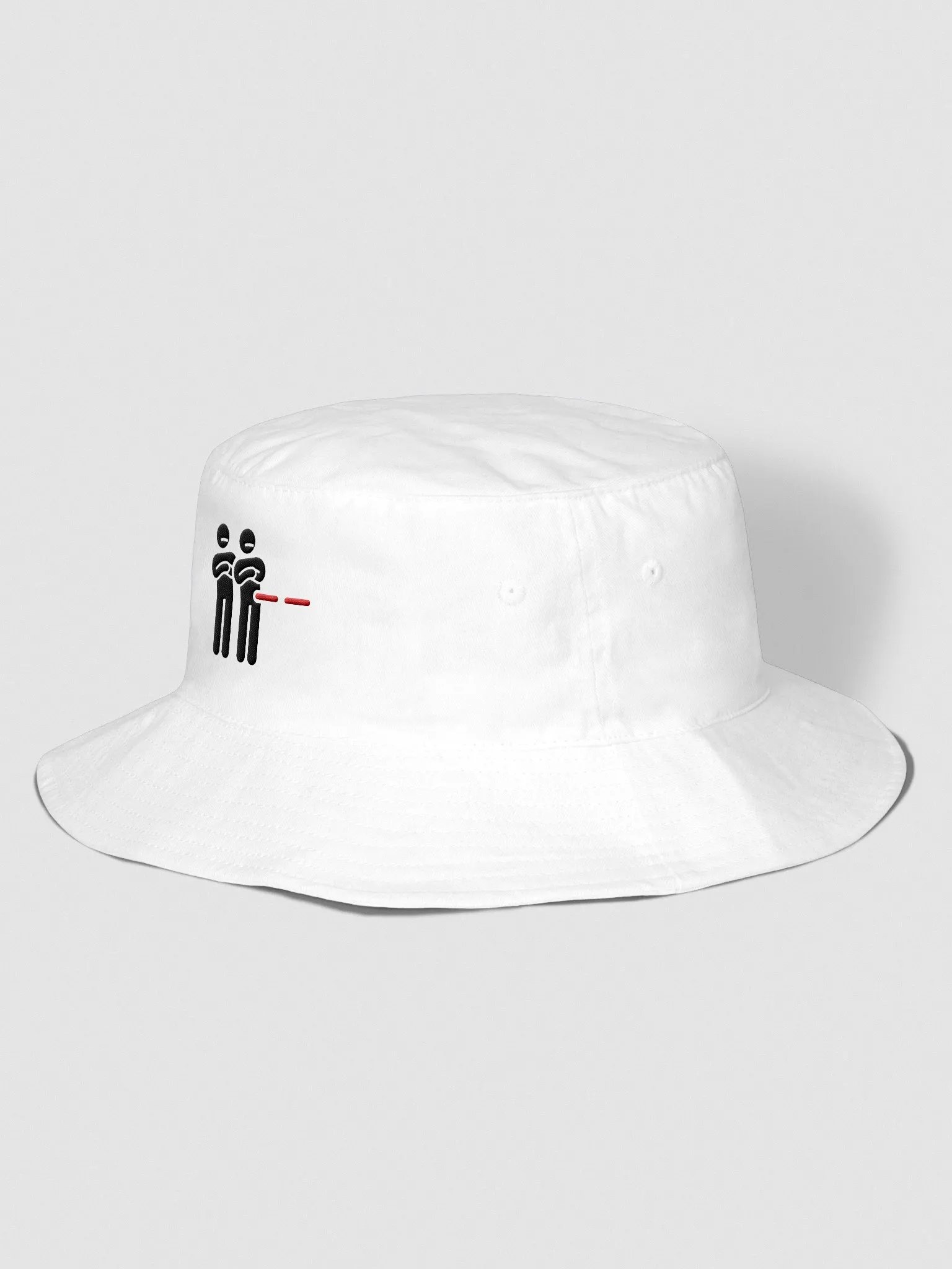 "Unimpressed" Embroidered Bucket Hat - Black Logo product image (2)