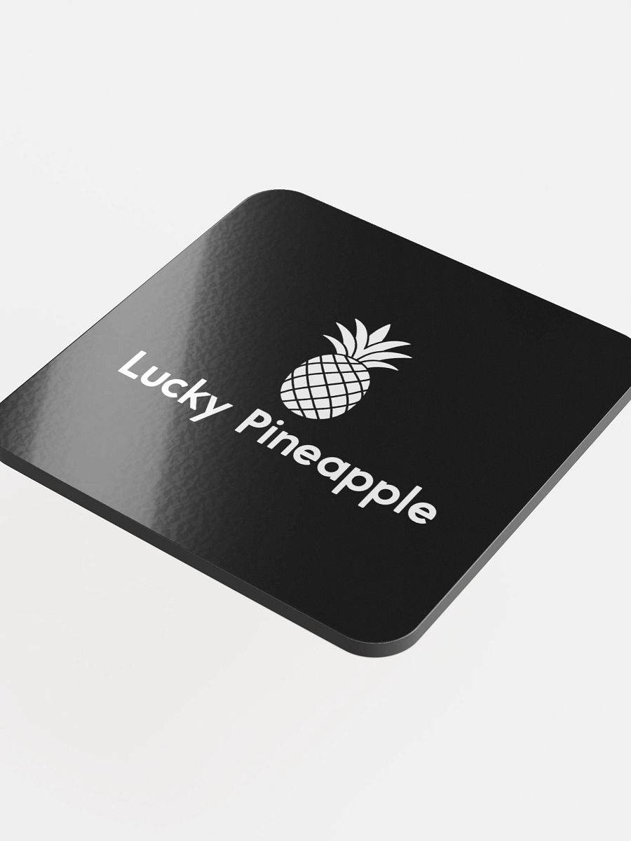 Lucky Pineapple Films Logo Black Coaster product image (4)