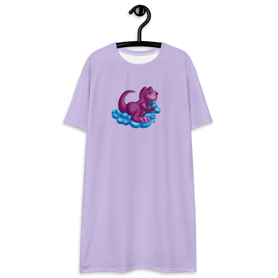 Sleepy Dino Tshirt Dress product image (10)