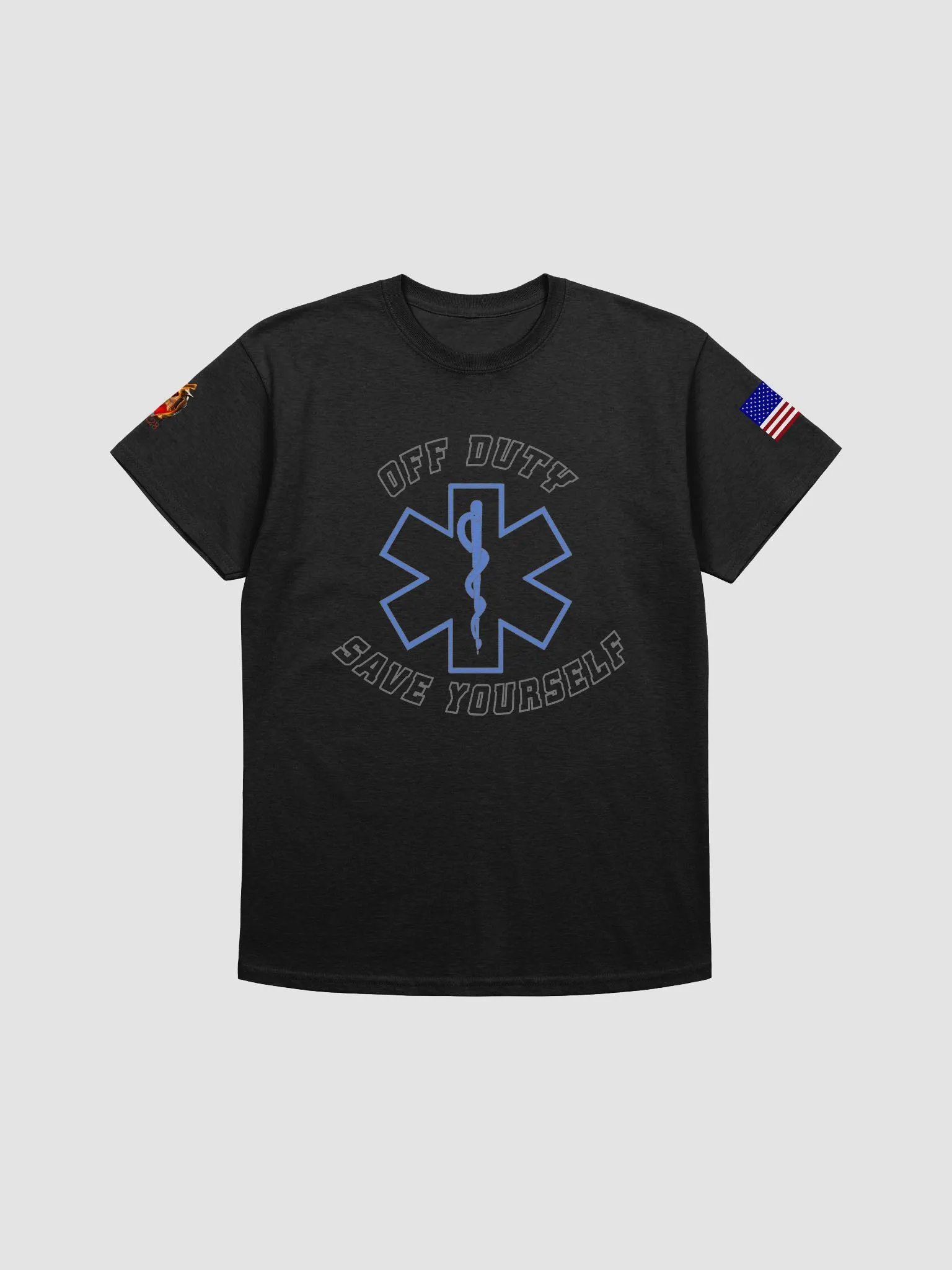"Off Duty, Save Yourself" EMS T-Shirt product image (6)