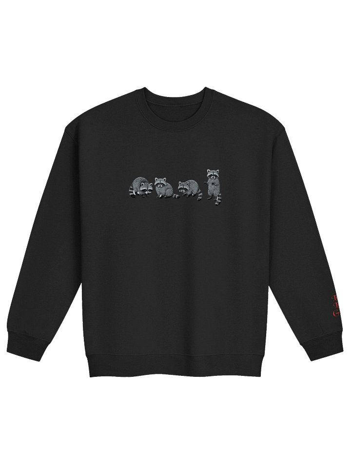 Live Like Gabi's Signature Embroidered Raccoon Crewneck Sweatshirt product image (1)