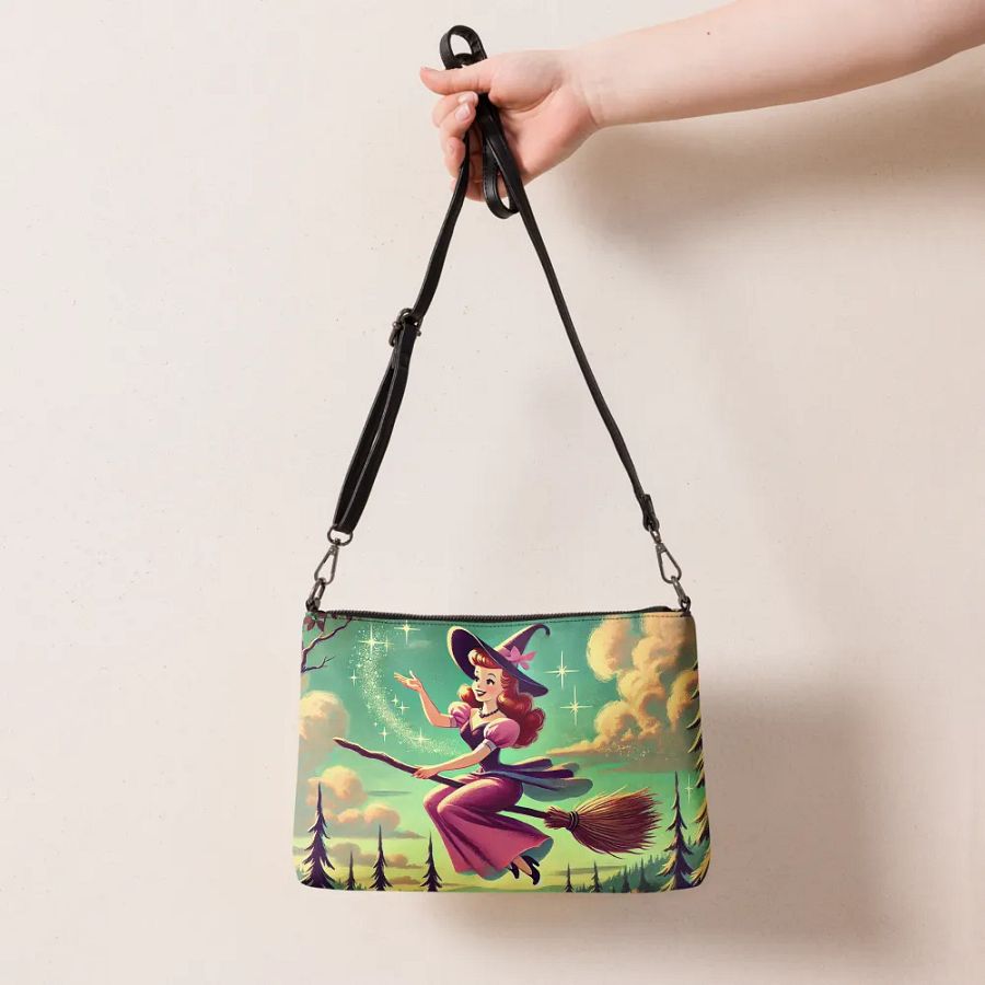 Enchanting Witch Halloween All-Over Print Crossbody Bag product image (7)