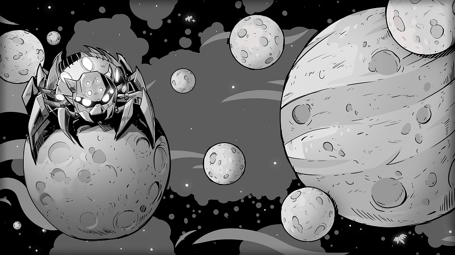 TDL Grayscale Jupiter Spider Playmat product image (2)