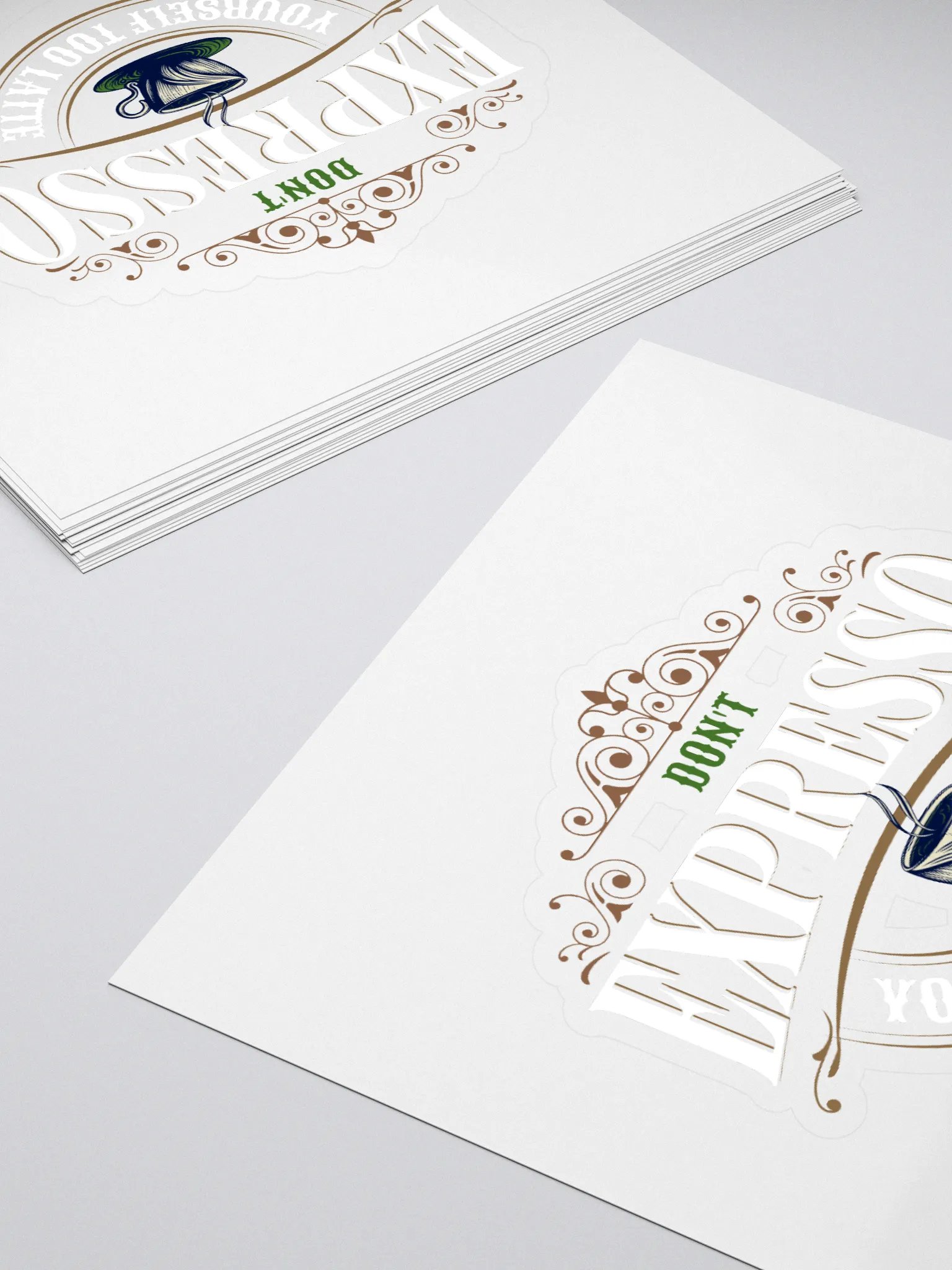 Vintage Expresso Cafe Stickers product image (4)