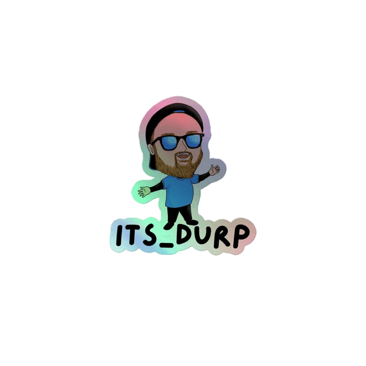 Its Durp Chibi Holographic Sticker product image (1)