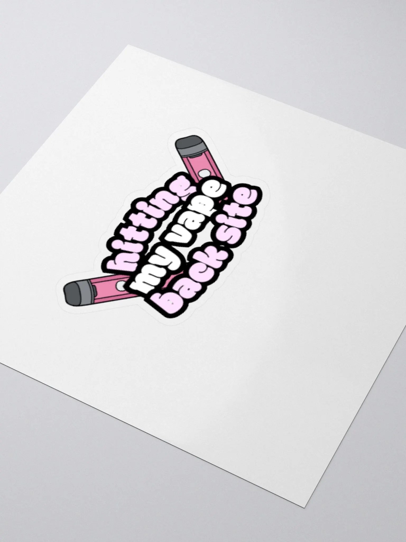 hitting my vape back site | sticker product image (3)