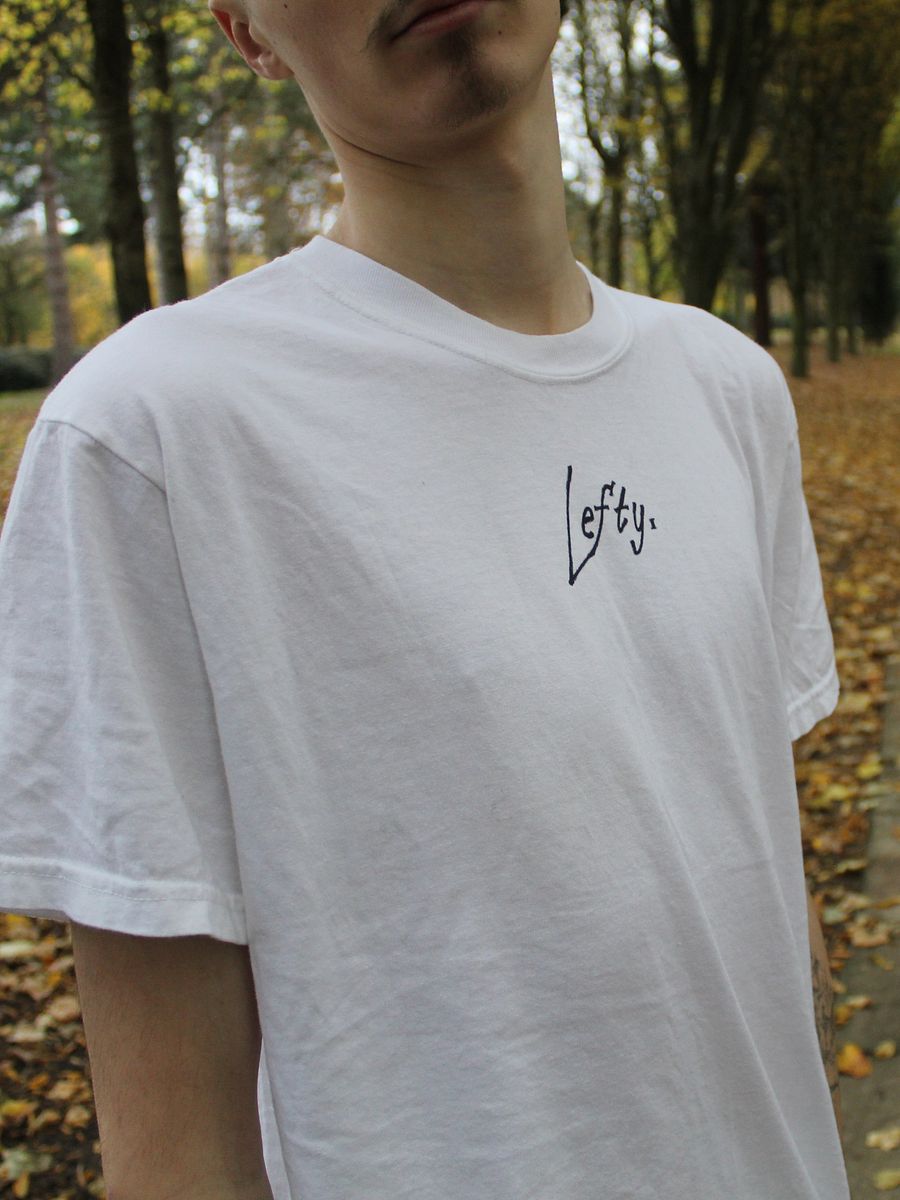 Lefty. "WHITE MAINFRAME GRAPHIC T-SHIRT" product image (6)