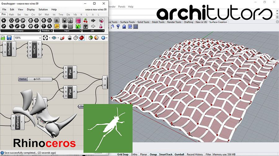 Warp & Weft Parametric Pattern Design Grasshopper Rhino Files Download product image (1)