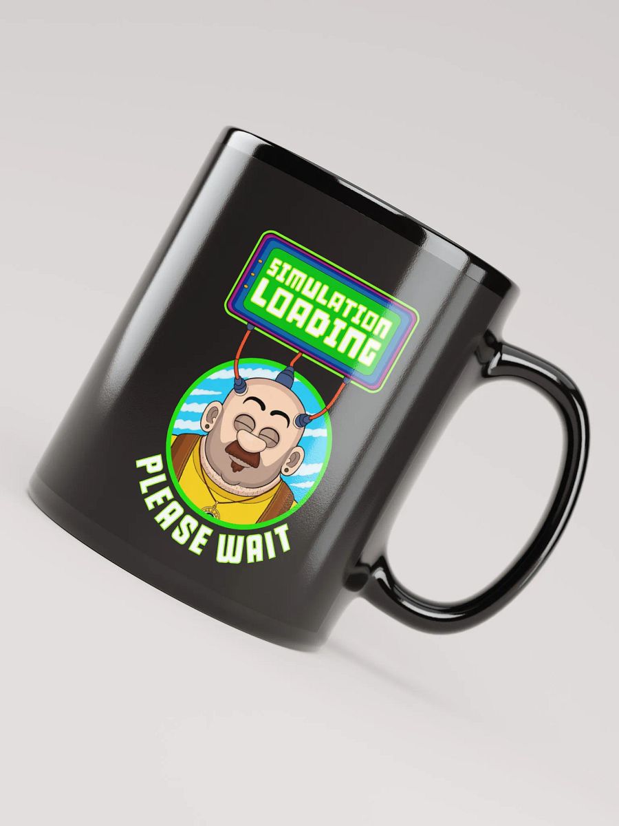 Simulation Loading - Black Glossy Mug product image (7)