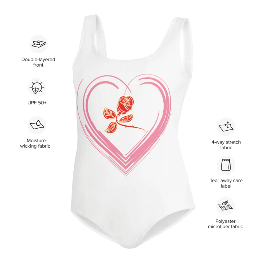 Golden Rose Heart Youth Swimsuit product image (6)