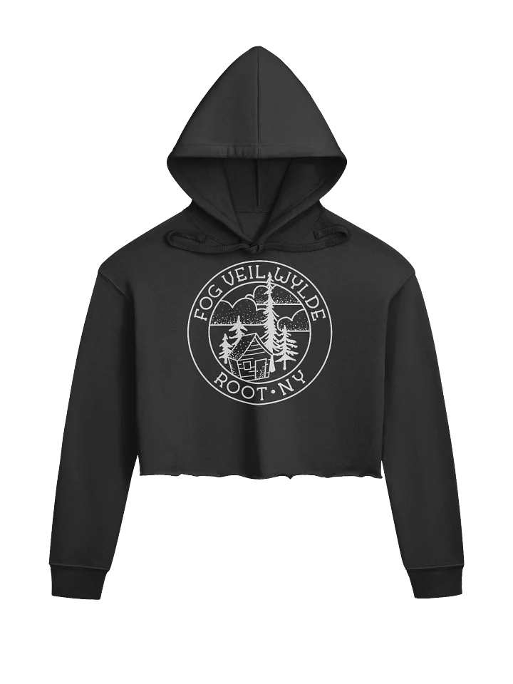 Classic Seal in White | Cropped Hoodie product image (1)