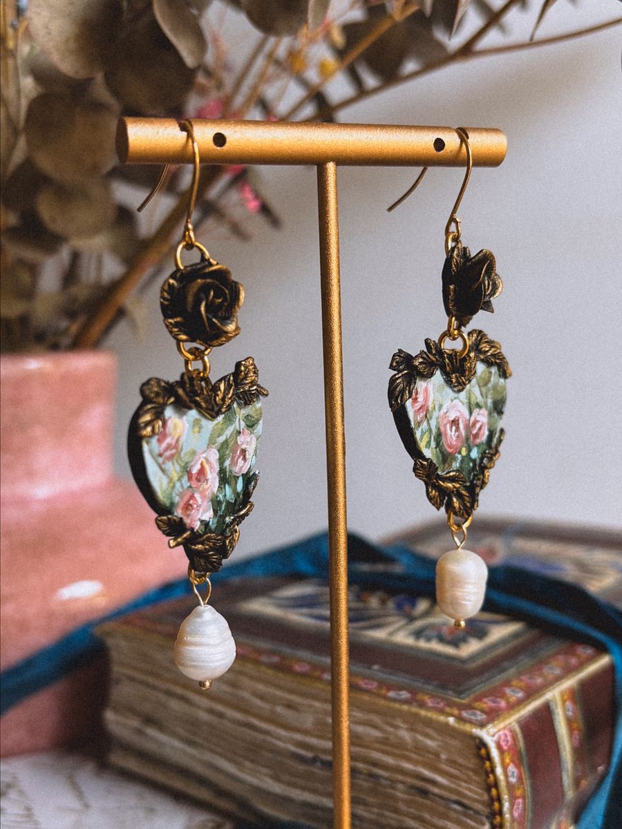 Heart Rose Garden Earrings product image (5)