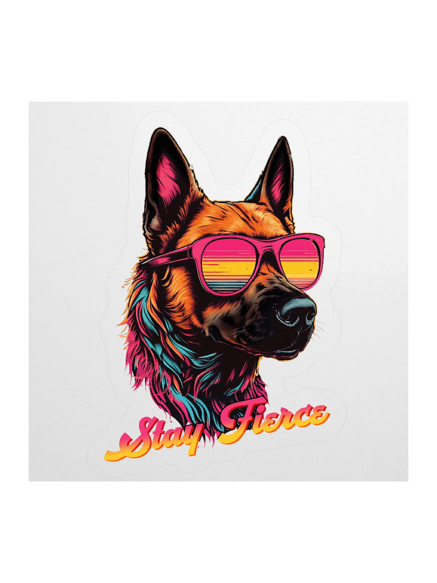 Stay Fierce Belgian Malinois K9 Sticker product image (1)