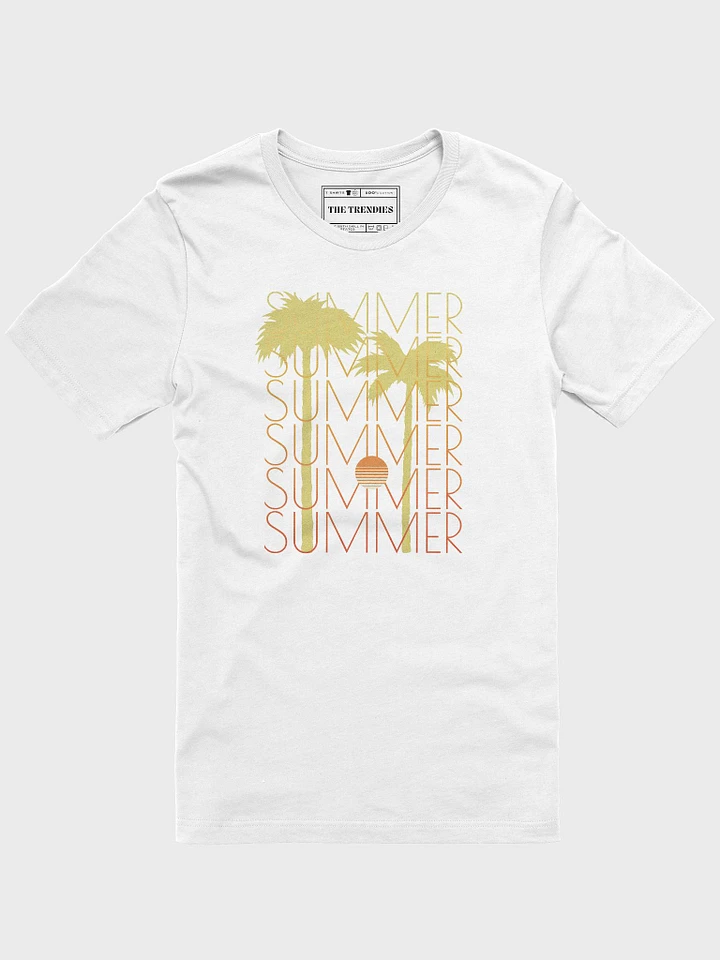 Summer Vibes T-Shirt | Palm Trees & Sunset Graphic Tee product image (1)