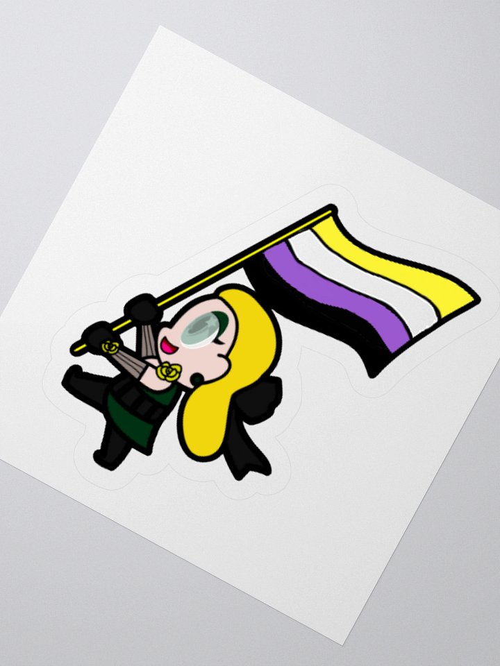 Miss Will-o-Witch Non-Binary Pride 25 sticker product image (3)