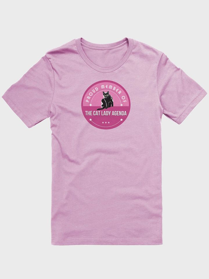 Cat Lady Agenda Pink Logo T-shirt product image (2)